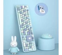 Tastiera, mouse e tappetino per mouse wireless Miffy set da 3 pezzi blu Bluet...