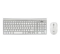 ADJ 520-00019 KW10 PLATINUM KIT TASTIERA+MOUSE WIRELESS COLORE SILVER/BIANCO