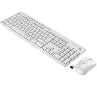 Logitech MK295 Kit Mouse e Tastiera Wireless, Tecnologia Silenttouch, Tastierino Numerico, Tasti Scelta Rapida, Tracciamento Ottico, Ricevitore USB Nano, Layout Italiano Qwerty, Bianco