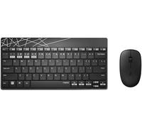 RAPOO 8000M SW - Combinazione tastiera/mouse, Bluetooth/radio, nero, DE