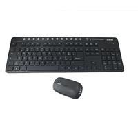 TASTIERA MOUSE WIRELESS MULTIMEDIALE KIT SENZA FILO 24 GHZ LINQ MK8008