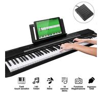 Tastiera Musicale 88 Tasti Pesati Professionale Pianola Pianoforte con Pedale