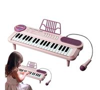Tastiera musicale per bambini - Giocattolo per pianoforte elettronico compatto a 37 tasti, console di gioco portatile con melodia | Scenario di intrattenimento per l'educazione alla musica antica Bamb