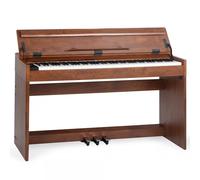 Tastiera Musicale Pianoforte Elettrico con 88 Tasti 3 Pedale e 80 Demo Marrone
