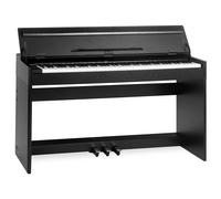 Tastiera Musicale Pianoforte Elettrico con 88 Tasti 3 Pedale e 80 Demo Nero