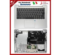 Tastiera Notebook con Top Case Italiana Silver Compatibile LENOVO 81F8