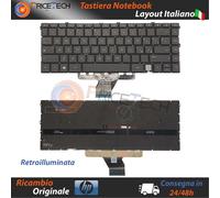 Tastiera Notebook Italiana Originale HP Envy X360 13-BA Retroilluminata (Nera)