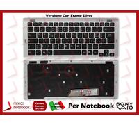 Tastiera Notebook Sony VGN-SR PCG-5N2M (NERA) Con Frame Silver