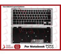 Tastiera Notebook Sony VGN-SR PCG-5N2M (NERA) Con Frame Silver - Layout UK
