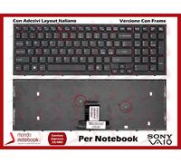 Tastiera Sony Vaio Nera VPC-EB Sony EB Series con Adesivi layout Italiano
