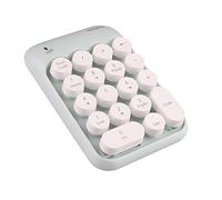 Tastiera numerica 2,4 GHz Pad numerico portatile numero pad wireless con ricevitore USB, 18 tasti contabilità finanziaria per laptop, PC, desktop, Surface Pro, notebook (bianco)