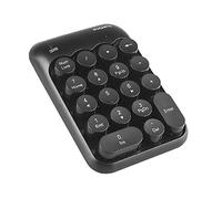 Tastiera numerica 2,4 GHz portatile numero pad wireless con ricevitore USB, 18 tasti contabilità finanziaria per laptop, PC, desktop, Surface Pro, notebook (nero)