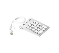 Tastiera Numerica con Tastierino Numerico da 18 Tasti, Tastierino Numerico con 3 Porte, Hub Type-C/Usb per Laptop, Desktop, PC