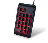 Tastiera numerica retroilluminata tascabile, 19 tastierino numerico cablato USB tastiera layout estesa per computer portatile e cassiere