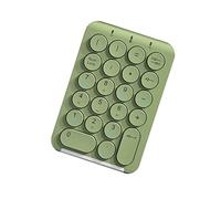 Tastiera numerica senza fili 22 tasti portatile 2,4 GHz contabilità finanziaria ricaricabile numerica tastiera per laptop, computer, desktop, PC (verde)