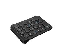 Tastiera numerica senza fili Mini 2.4G 22 tasti numero pad portatile contabilità finanziaria numero tastiera per computer portatile, PC, Surface Pro, notebook (nero)