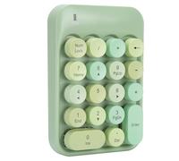 Tastiera Numerica Wireless AK18, Durata della Batteria Elevata da 2,4 G per Testo Facile da Correggere per L'analisi Finanziaria (Sogna verde)