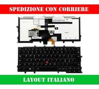 TASTIERA ORIGINALE ITALIANA LENOVO THINKPAD X240 X250 X260 RETROILLUMINATA NERA