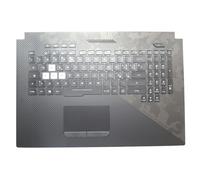Tastiera PalmRest per laptop Per ASUS V170162JE1 IT 0KN1-5B1IT21 0KNR0-661GIT00 13N1-5BA0301 13NR00N0AP0201 13NR00N0P06X11 Tastiera IT italiana nera retroilluminata con custodia superiore nera