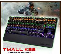 Tastiera PC gioco RGB LED numerosi effetti Gaming keyboard meccanica nero nera