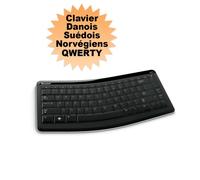 Tastiera PC MICROSOFT Bluetooth Mobile 5000 1390 Qwerty Nordic Nero Nuovo