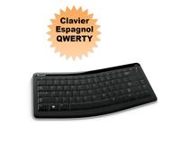 Tastiera PC MICROSOFT Bluetooth Mobile 5000 1390 Qwerty Spagnola Nero Nuovo
