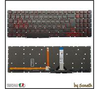 TASTIERA PER ACER PREDATOR HELIOS 300 PH315-54-725M ROSSA RETROILLUMINATA RGB