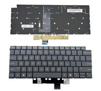 Tastiera per computer portatile HP SG-B7900-XUA SN1C65B10 831-02759-00A SN1C65B10, layout statunitense con tasti Ai e retroilluminazione (tasti funzione grigio chiaro, tasti regolari, grigio scuro)