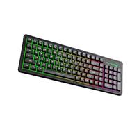 Tastiera per computer retroilluminata a colori Meccanica Sensazione Responsive Design leggero e resistente agli schizzi per lavoro e gaming Tastiera da gioco per PC