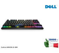Tastiera per gaming Alienware Tenkeyless DELL AW420K senza Tastierino Numerico A