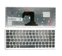 Tastiera per laptop Lenovo S400 nera con cornice bianca