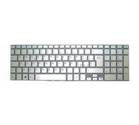 Tastiera per Laptop Sony SVF15A SVF15A15ST SVF15A1A4E SVF15A1B4E SVF15A1C5E SVF15A1M2E SVF15A1S2E SVF15A1S2R SVF15A1S9R SVF15A1Z2E SVF15A1Z2R Italiano IT Argento Nuovo