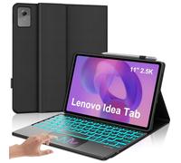 Tastiera per Lenovo Idea Tab 11 Pollici 2025 con Touchpad, Cover Tastiera Italiano QWERTY con 7 Colori Illuminato, Senza Fili Staccabile Custodia Keyboard per Lenovo Idea Tab 11" TB-336ZU/336FU, Nero