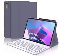 Tastiera per Lenovo Tab P11 2nd Generazione, Custodia con Tastiera per Lenovo Tab P11 11.5 pollici, Cover Tastiera Italiano Retroilluminata Bluetooth per Lenovo Tab P11 (2nd Gen) 2022, lavanda