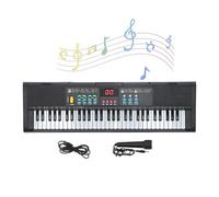 Tastiera per pianoforte a 61 tasti, Piano Electrico, strumento per pianoforte a tastiera 61 tasti elettrico digitale multifunzionale con microfono MQ6186 per bambini principianti