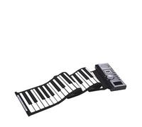 Tastiera Per Pianoforte Avvolgibile A 61 Tasti Pianoforte Elettronico Portatile In Morbido Silicone Con Registrazione Display LCD Con Altoparlante Incorporato