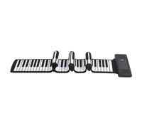 Tastiera per Pianoforte Avvolgibile a 88 Tasti, Pianoforte Elettronico Portatile a Mano con Display a LED e 128 Toni, Pianoforte Pieghevole Ricaricabile per Principianti