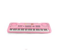 Tastiera Per Pianoforte Elettronico Organo Portatile A 61 Tasti Con Microfono Strumento Educativo Per Principianti (Color : Pink)