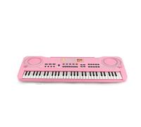 Tastiera Per Pianoforte Elettronico Organo Portatile A 61 Tasti Con Microfono Strumento Musicale Didattico Per Principianti (Color : PINK)