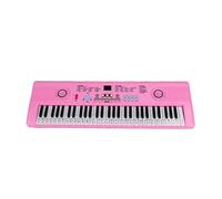 Tastiera Per Pianoforte Elettronico Portatile Organo A 61 Tasti Con Microfono Strumento Educativo Per Principianti (Color : Pink)