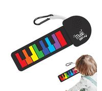 Tastiera per pianoforte pieghevole elettrica | Piano di apprendimento portatile per bambini | Piano in silicone per la prima educazione musicale | Silicone, 8,54 pollici, portatile e interattivo