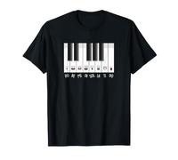 Tastiera per Pianoforte Solfeggio Vista Cantare Do Re Mi Fa sol La Ti Maglietta