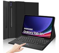 Tastiera per Samsung Galaxy Tab S9 FE Plus/S9 FE+/S9+/S10 Plus/S10+ 12.4" | Cover Keyboard Touchpad Magnetico Staccabile, Italiano QWERTY, Custodia Tastiera Senza fili Bluetooth con portapenne, Nero