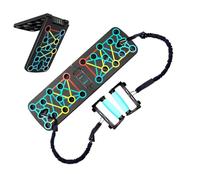 Tastiera per sollevamento | Tavola codificata a colori per push-up, Attrezzatura per la costruzione muscolare antiscivolo con cinghie per atleti Principianti Uomini Donne Viaggio Dormitorio