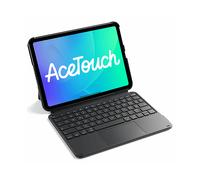 Inateck Custodia con tastiera, ultra leggera per iPad 10/11 generazione A16 2025 11 pollici, iPad Air 11" M3/M2 (2025/2024), Air 5/4, Pro 11 4/3/2/1, rimovibile, con touchpad, QWERTZ, AceTouch KB04122