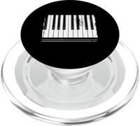 Tastiera Piano Techno Party Music. grunge effetto invecchiato PopSockets PopGrip per MagSafe