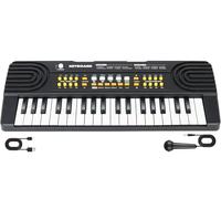 Tastiera Pianoforte Giocattolo per Bambini 3-8 Anni 37 Tasti con Microfono Giocattolo Musicale Educativo Natale Compleanno Regalo per Ragazze e Ragazzi (Nero)