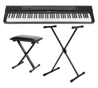 Tastiera Pianoforte Pianola Stagepiano 88 Tasti 146 Suoni Set Supporto Sgabello