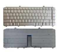 Tastiera portatile americana for Dell Inspiron 1420 1520 1521 1525 NK750 R1-5-B08 PP29L XPS M1530 XPS M1330 US Argento e nero (Color : Silver)