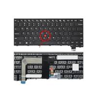 Tastiera portatile, compatibile con Lenovo, ThinkPad T470S | 01EN682 01EN641 SN20L82077 Layout inglese americano/russo con retroilluminazione(US Black No Backlit)